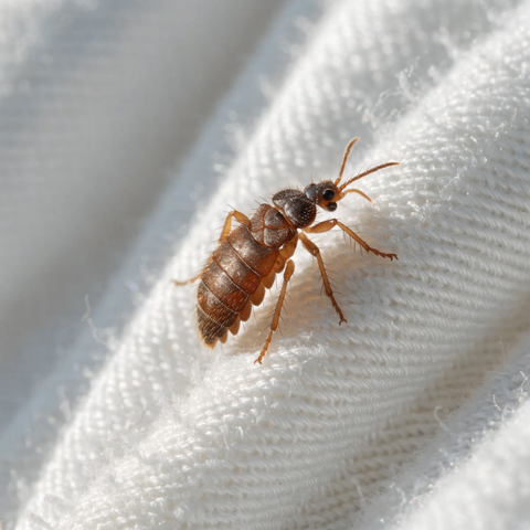 Photograph of a bed bug (Cimex lectularius)