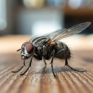 Photograph of a house fly (Musca domestica)