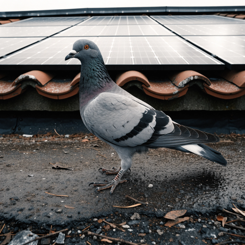 Photograph of a feral pigeon (Columba livia)