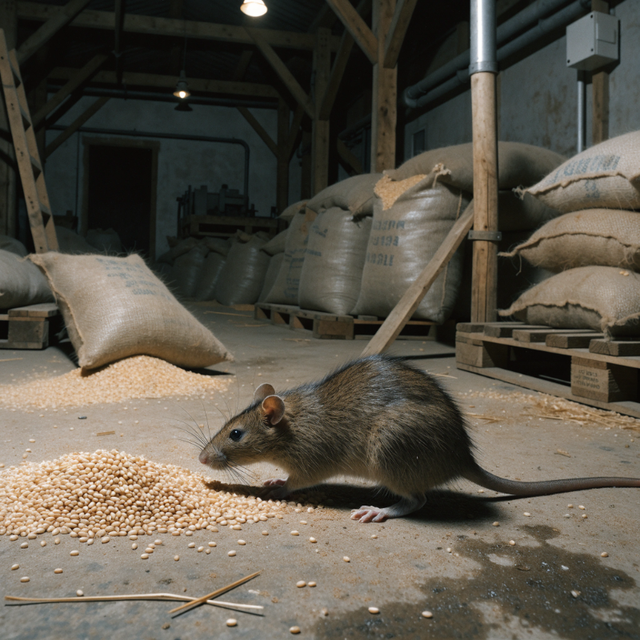 Photograph of a brown rat (Rattus norvegicus)